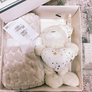 Copertina e peluche Melanie e ottima idea regalo