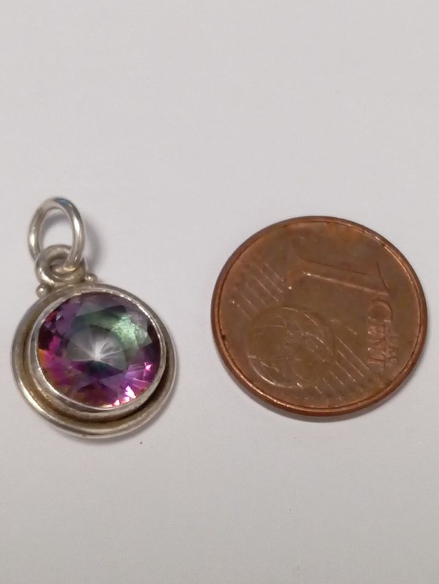 Colgante Topacio Místico Multicolor