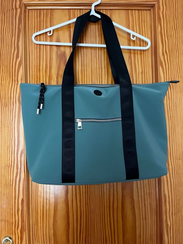 Bolso Misako Teal y Negro
