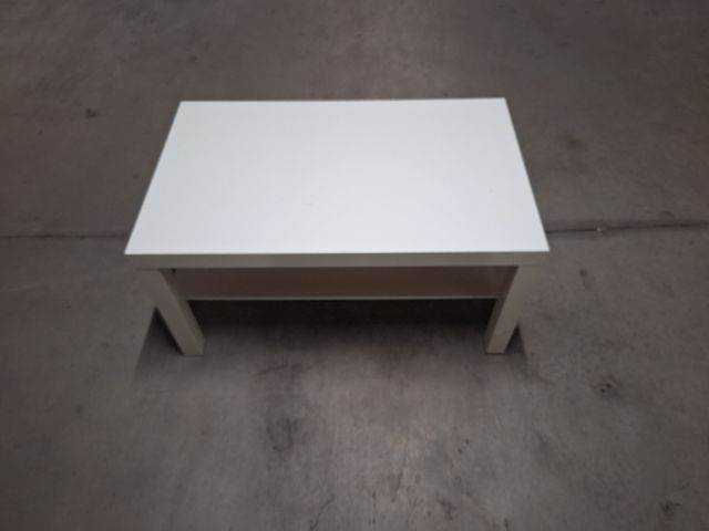 Mesa de centro blanca de madera