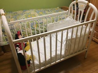 Cuna bebé con somier y colchón