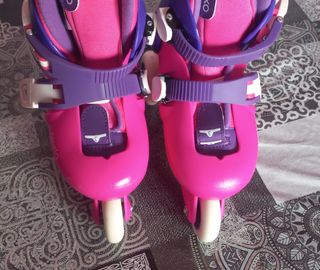 Patines Oxelo para niña rosa y morado