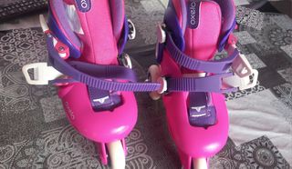 Patines Oxelo para niña rosa y morado