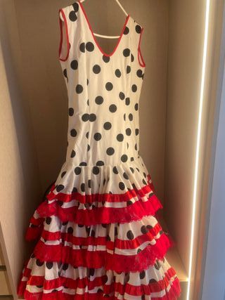 Traje Flamenca Lunares Talla 42