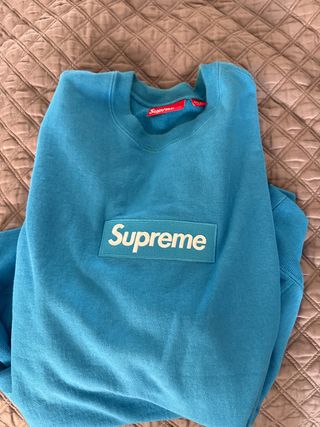 Supreme Box Logo Sudadera Azul
