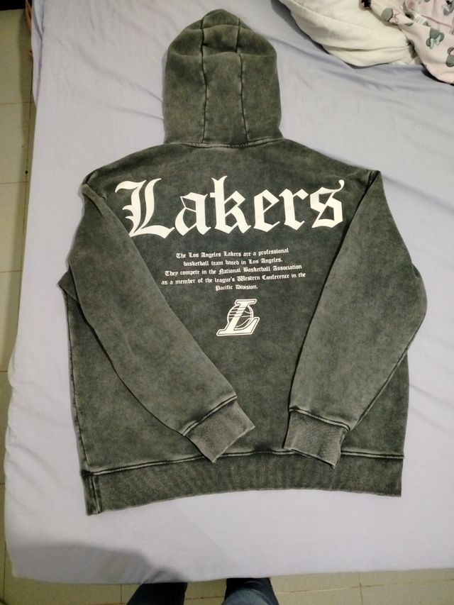Sudadera Lakers Los Angeles Gris