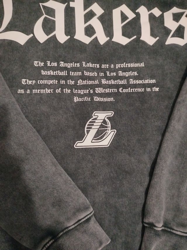 Sudadera Lakers Los Angeles Gris
