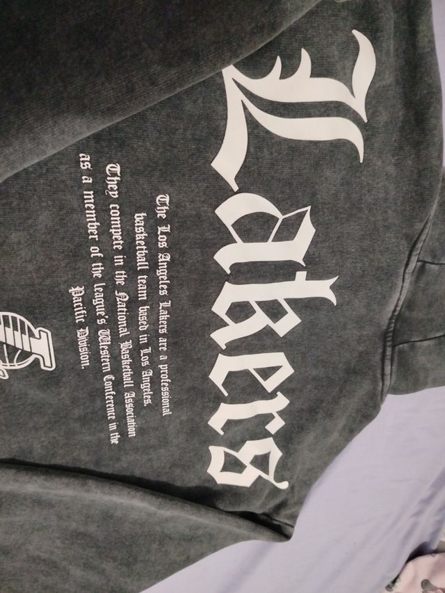 Sudadera Lakers Los Angeles Gris