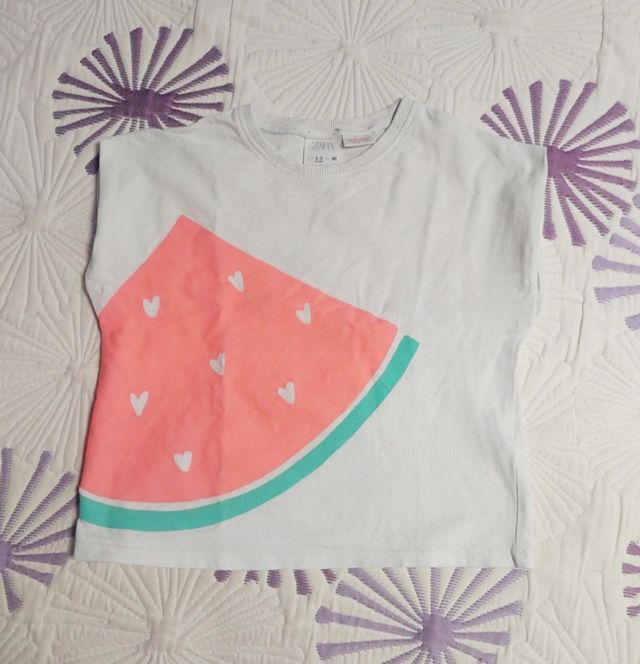 Conjunto niña Zara: Sudadera y camiseta