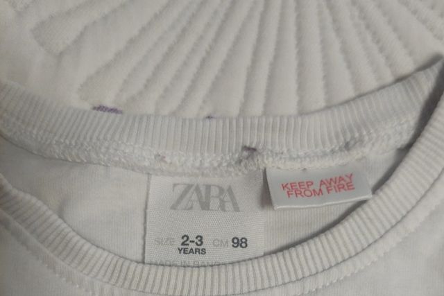 Conjunto niña Zara: Sudadera y camiseta
