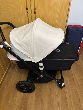 Carrito de bebé con silla y capazo bugaboo