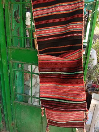 Alforjas antiguas hechas a mano