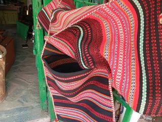 Alforjas antiguas hechas a mano