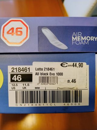 Lotto Evo 1000 Scarpe da Ginnastica Nere