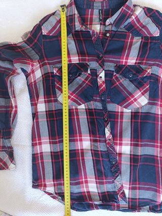 Camisa cuadros Stradivarius XL