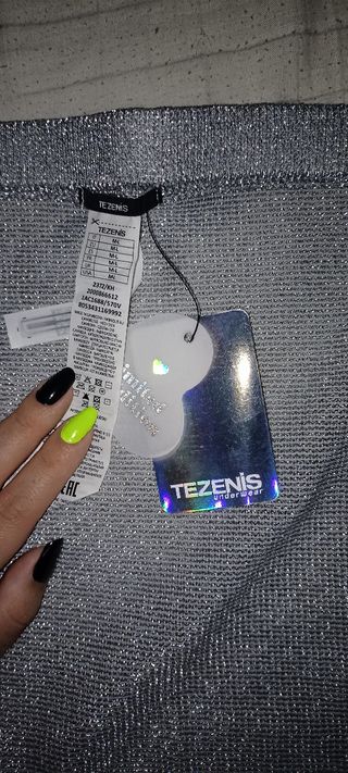 Pareo plateado Tezenis