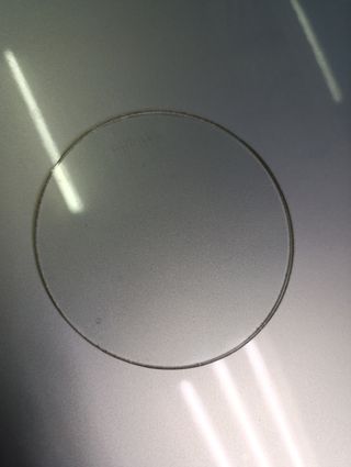 Cristal redondo para foco 110mm