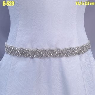 Aplique Pedrería Vestido Novia 91cm