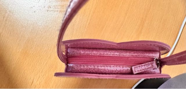 Bolso Corazón Rosa Niña Glitter