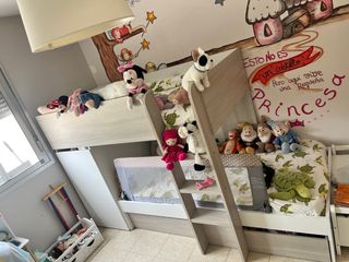 Cama tren infantil
