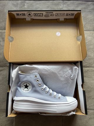Converse plataforma azul talla 38 sin estrenar