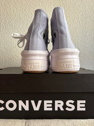 Converse plataforma azul talla 38 sin estrenar