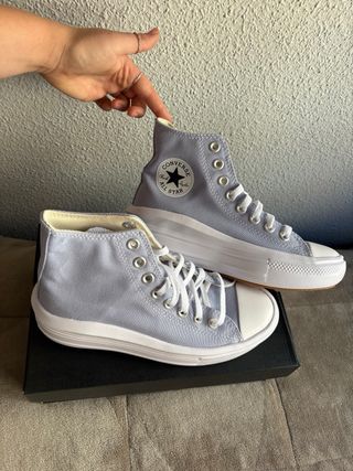 Converse plataforma azul talla 38 sin estrenar