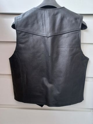 Chaleco Cuero Hombre Custom Talla M