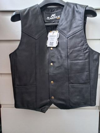 Chaleco Cuero Hombre Custom Talla M