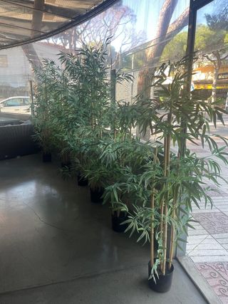 Bambú artificial decorativo