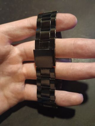 Reloj de Cuarzo Negro y Plateado NUEVO (3 modelos)