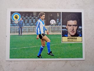 Cromo Herbera Hércules Álbum 84-85
