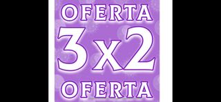 Oferta 3x2: Llévate 3 y paga 2