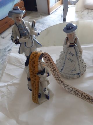 Statuine porcellana bianca