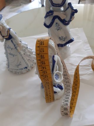 Statuine porcellana bianca