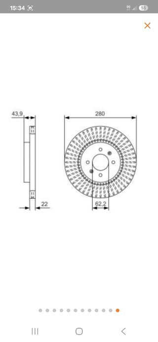 Discos Freno Delanteros Bosch