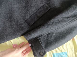 Abrigo lana azul marino