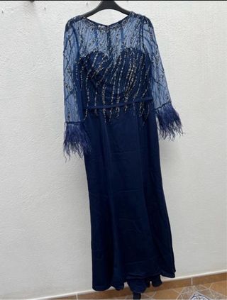 Vestido de madrina azul