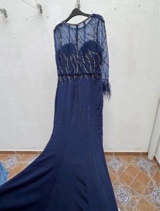 Vestido de madrina azul