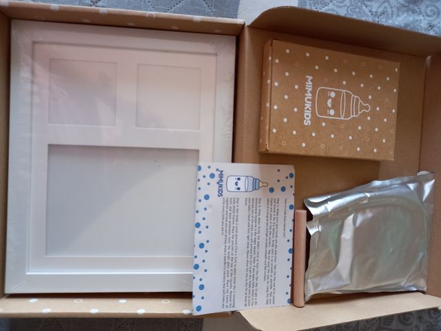 Marco Huella Bebé MIMUKIDS más tarjetas para fotos