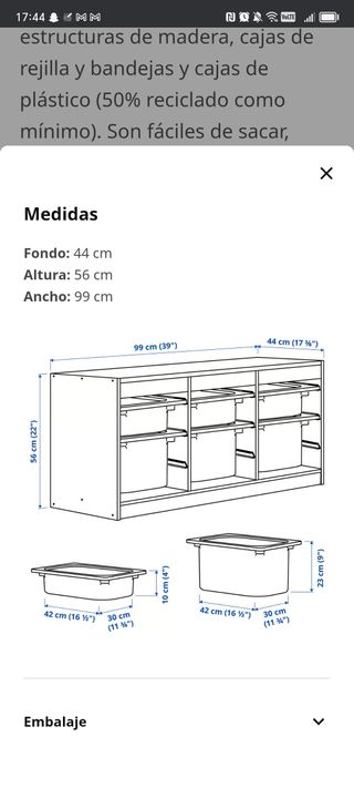 Mueble infantil TROFAST blanco