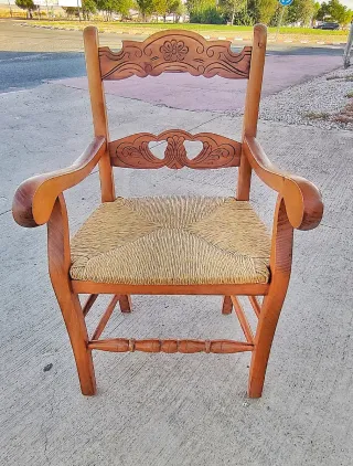 OFERTA ! Butaca rústica madera maciza + Enea
