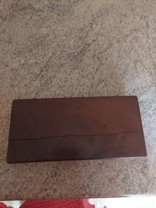 Scatola in legno vintage con serratura