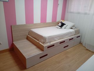 Cama nido con 4 cajones y escritorio