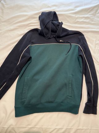Sudadera Champion Verde y Azul Marino