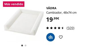 Cambiador de bebé de madera