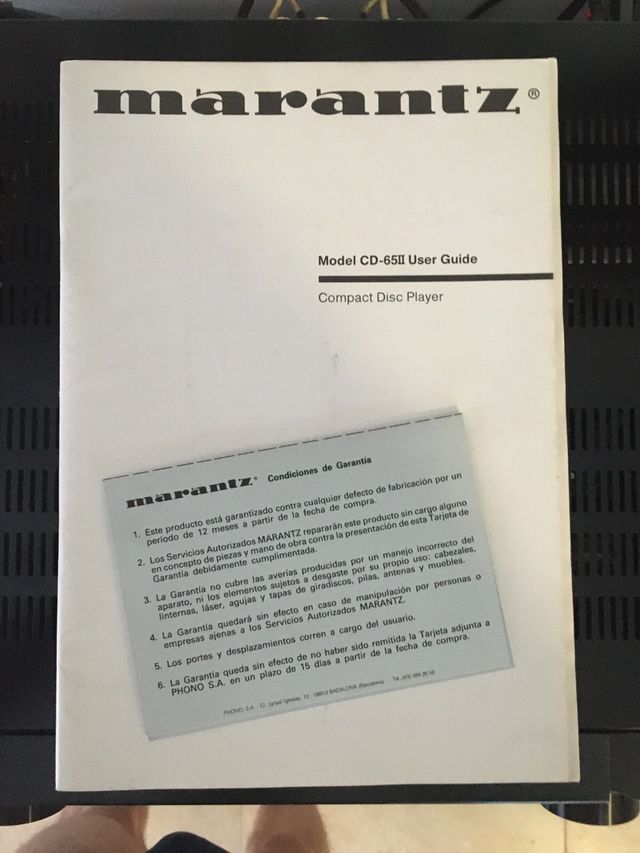 Marantz CD65 II Reproductor CD