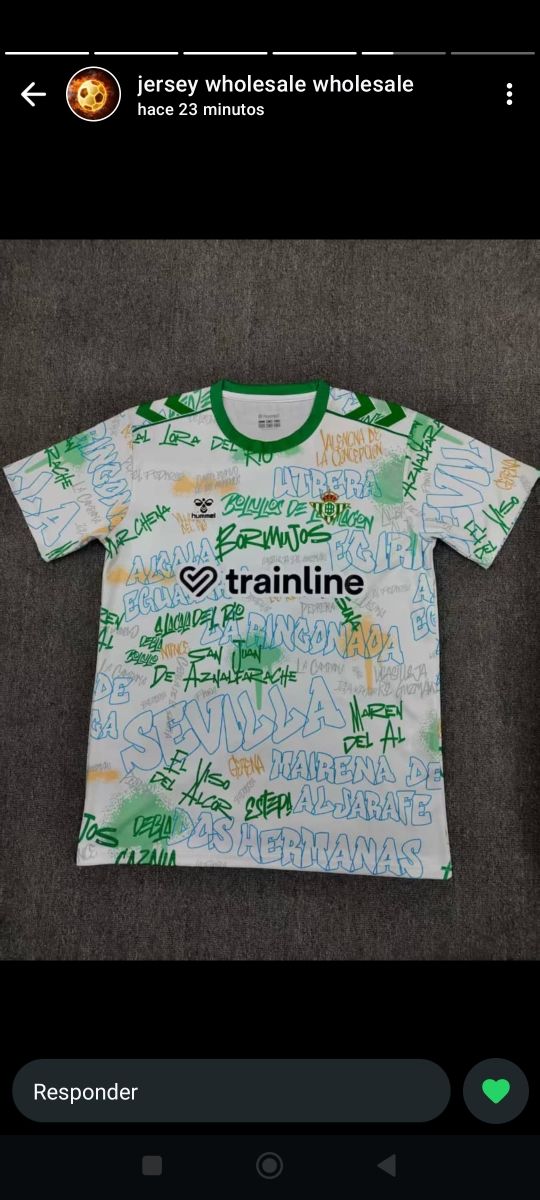 Camiseta Betis talla M Hummel Pueblos