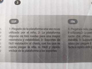 Plataforma universal cochecito REGALO plástico llu