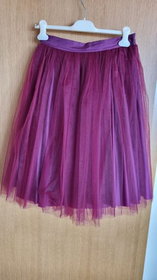 Conjunto Falda Tul y Top Flores